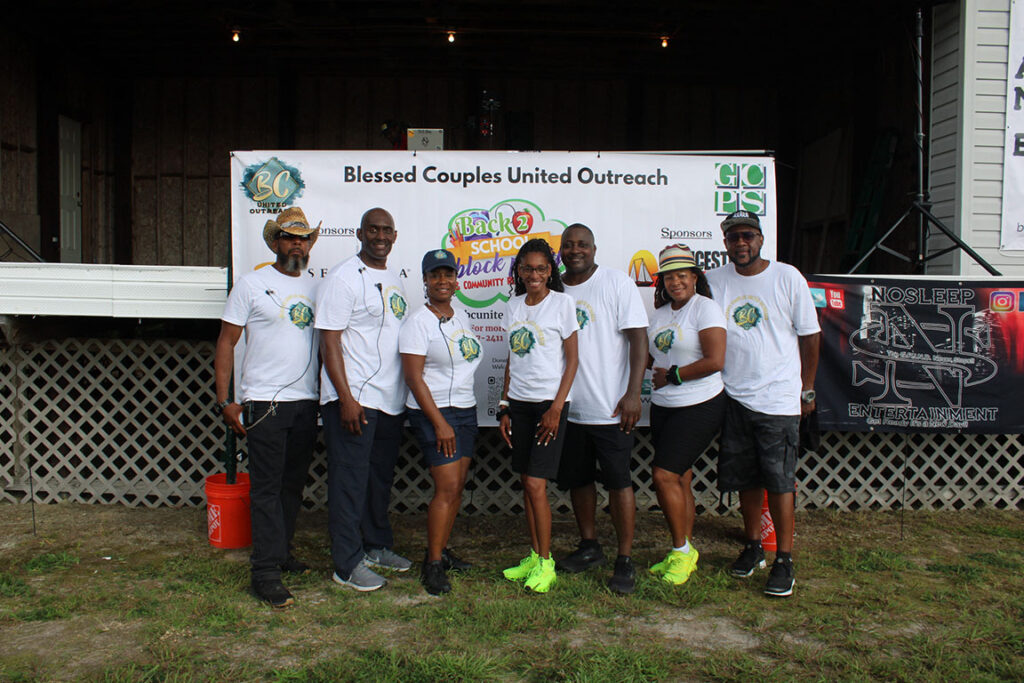 Schools B.C United Outreach members at Back to School Block Party