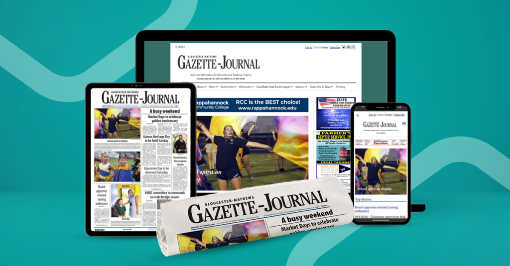 Subscribe to Gloucester-Mathews Gazette-Journal