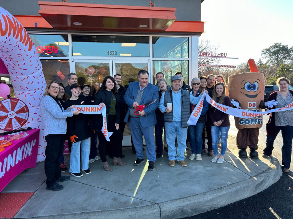 business Dunkin Grand Opening Ribbon Cuttting